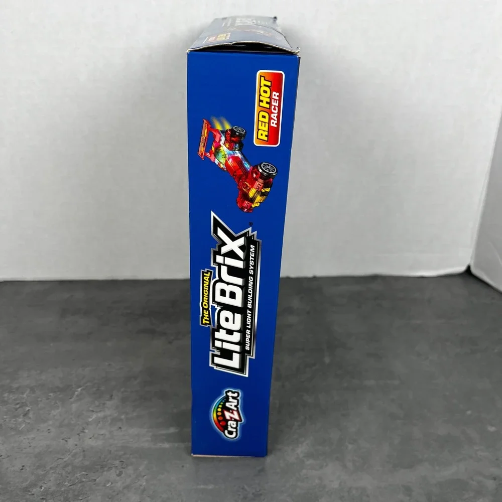 Cra-Z-Art Lite Brix Red‎ Hot Racer Light Up Building Set 103pc 35606 STEM Toy